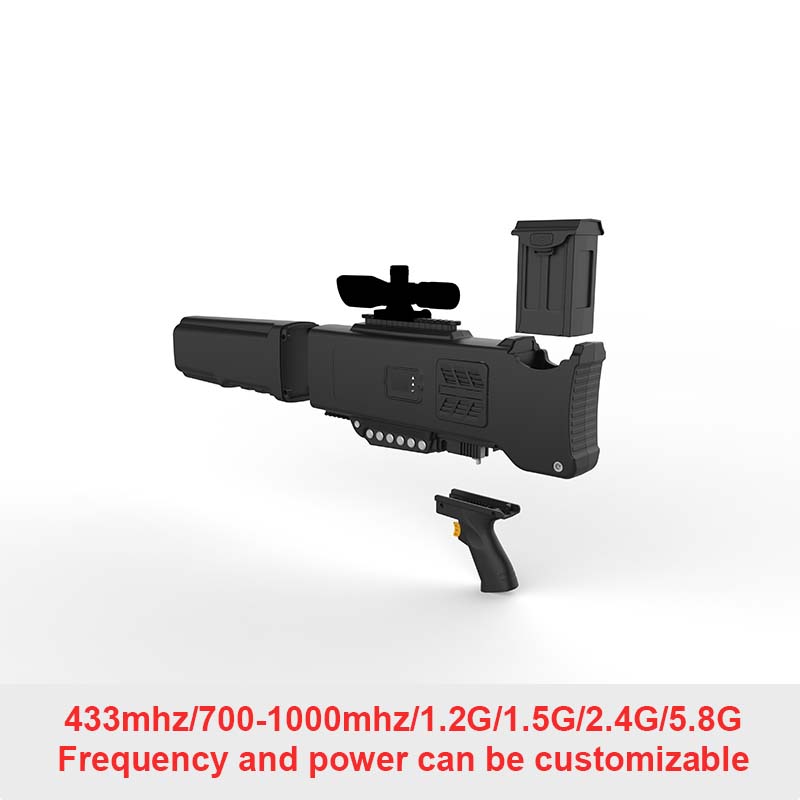 6 Channel drone jammer gun anti-UAV system jammer signal jammer gun