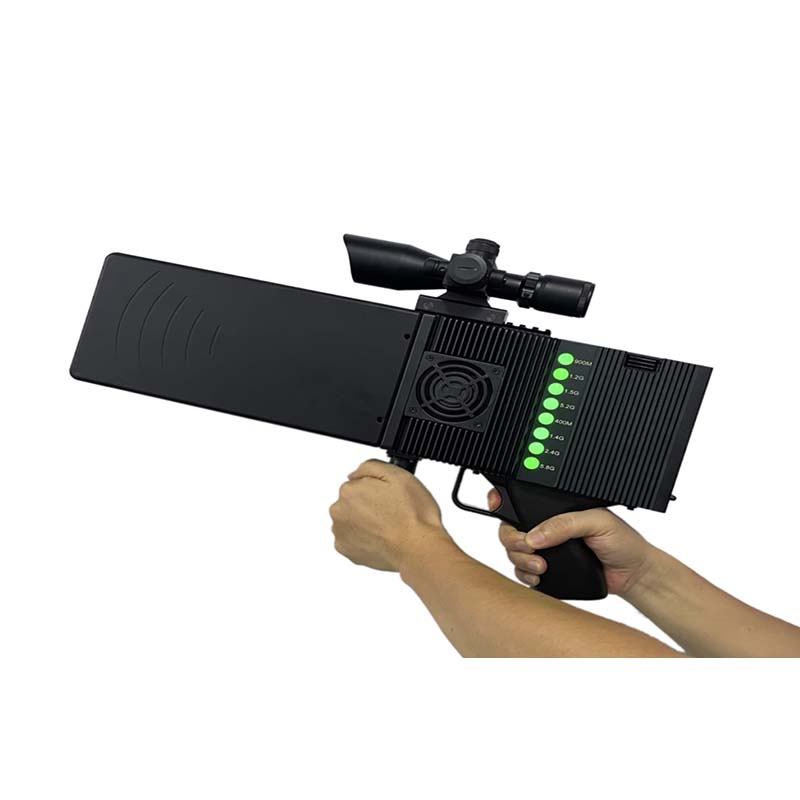 8 Channel Wireless signal jamming gun anti drone system jamming anti-fpv jammer gun