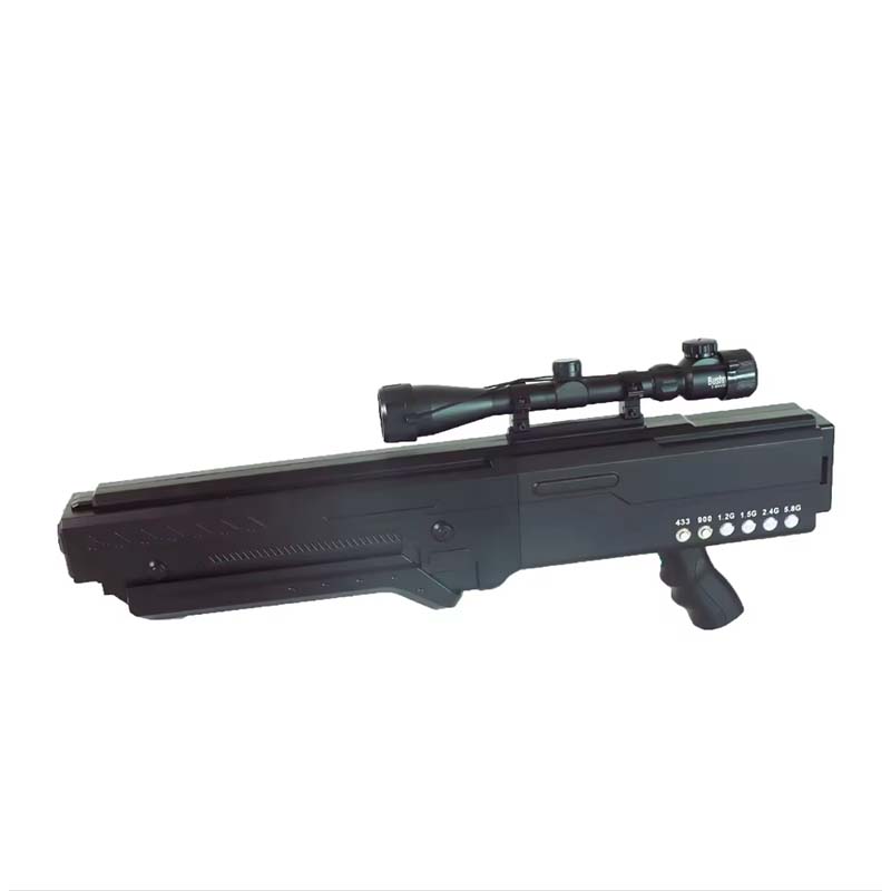 8-channel wireless signal jamming gun anti-UAV countermeasure system anti fpv jammer gun