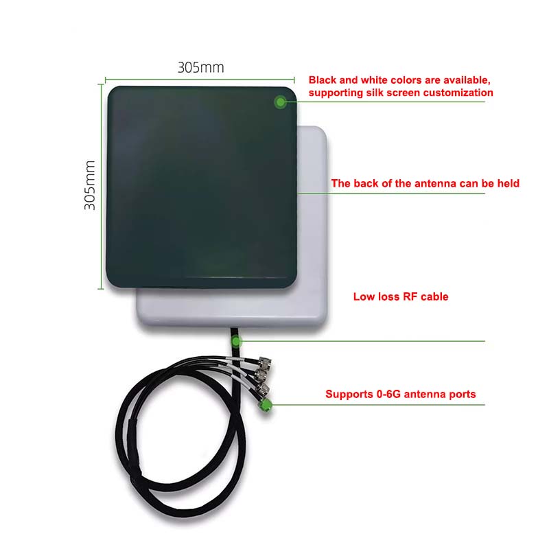 0-6Gmhz hand-held customized flat plate antenna Anti-UAV high-gain antenna directional antenna